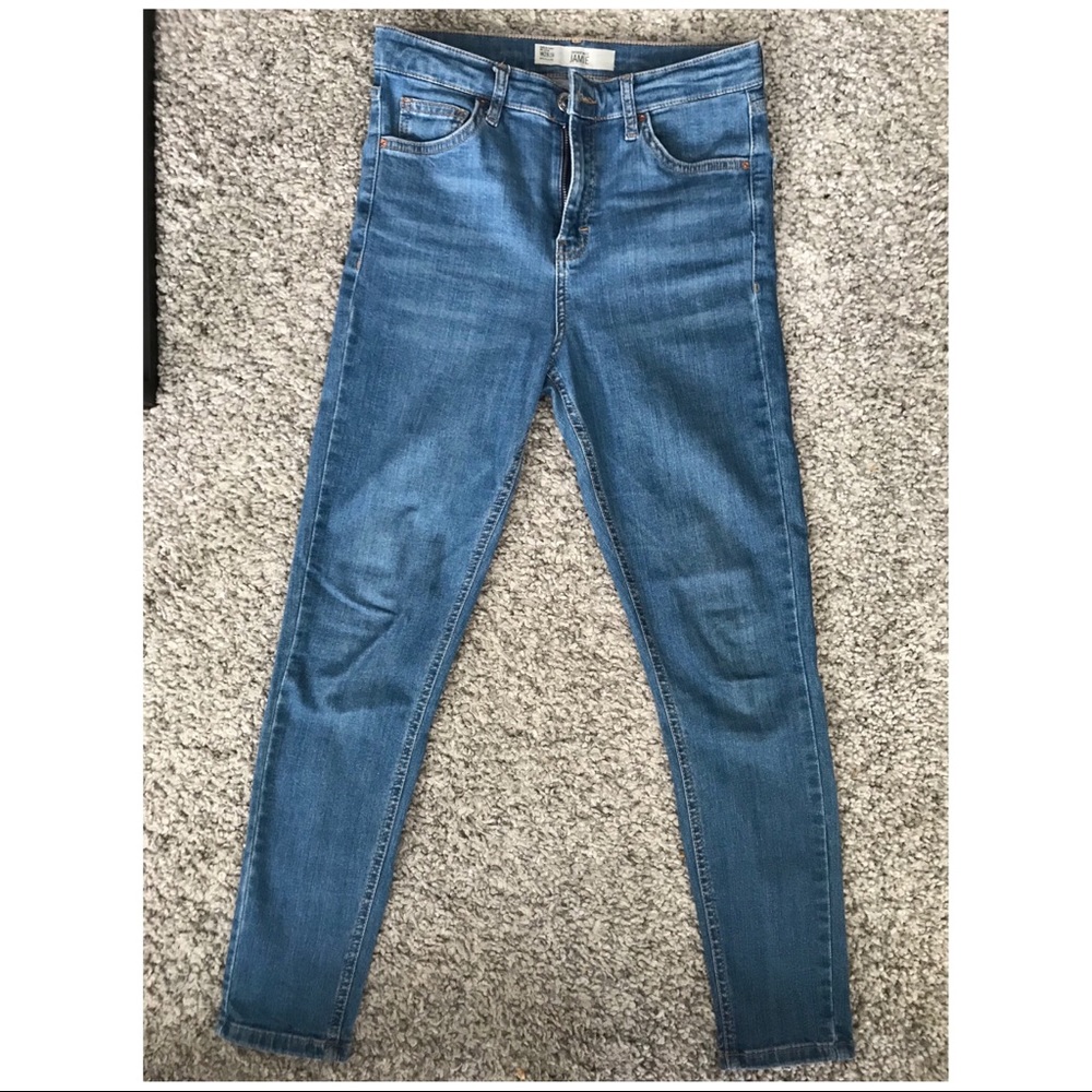 Topshop Jamie medium wash jeans